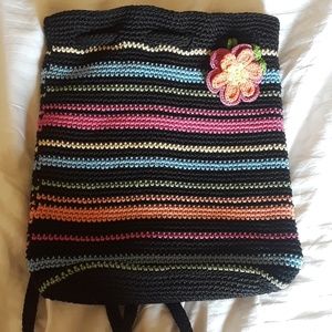 Sak colorful purse with flower